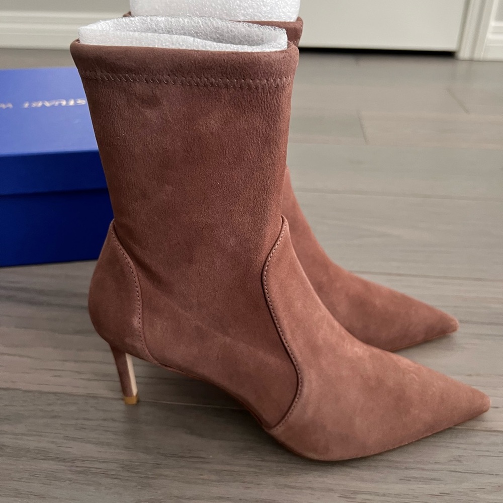 Stuart Weitzman 75 Stretch Booties - Picture 8 of 12